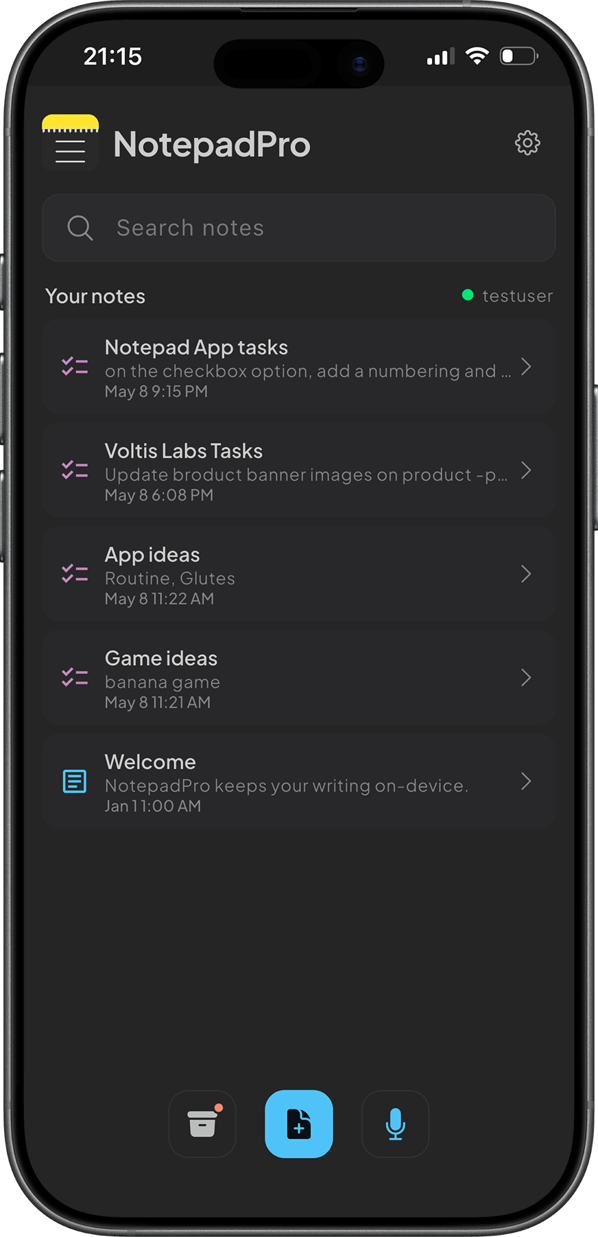 NotepadPro app preview 8 of 8