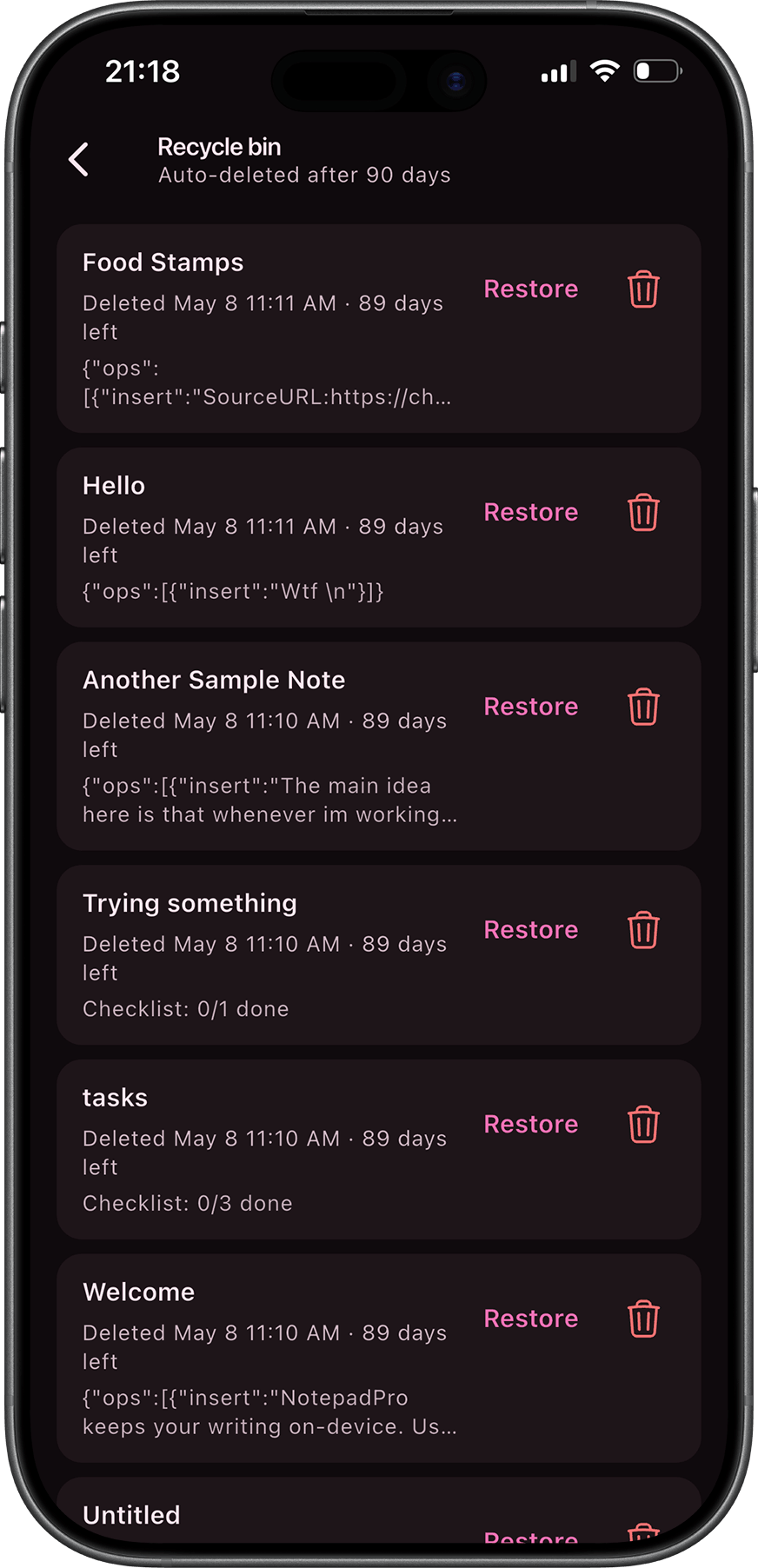 NotepadPro app preview 3 of 8